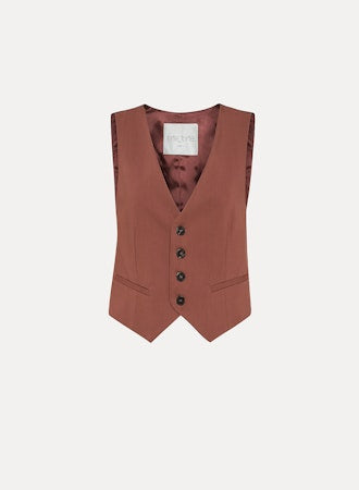 Viscose Wool Twill Waistcoat