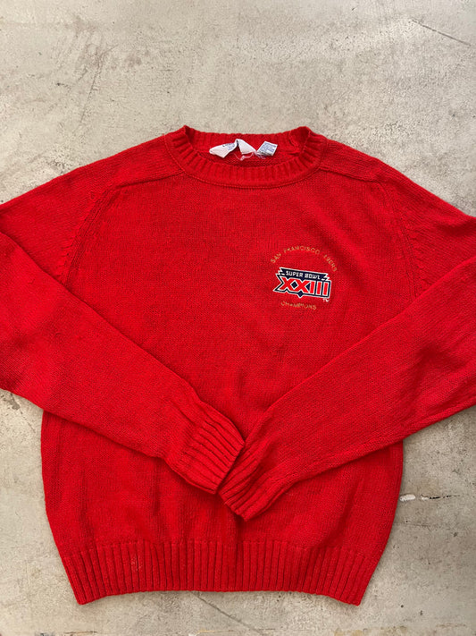 Vintage 1989 49ers Super Bowl Champions Sweater XL