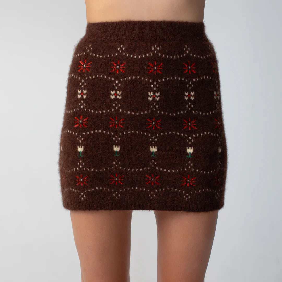 Cashmere Fair Isle Skirt