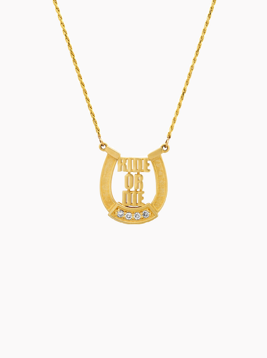 Ride Or Die Horseshoe Necklace