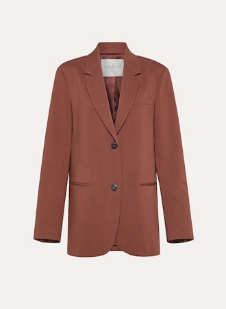 Viscose Wool Chic Twill Jacket - Cacao