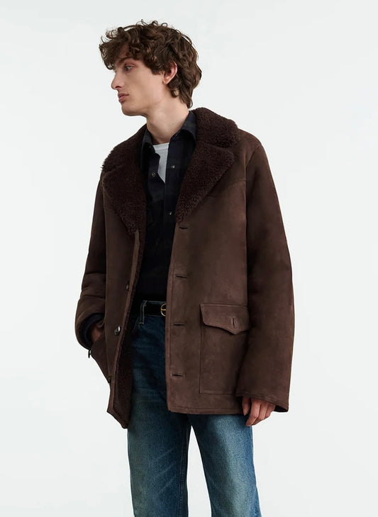 Goshen Shearling Coat - Espresso