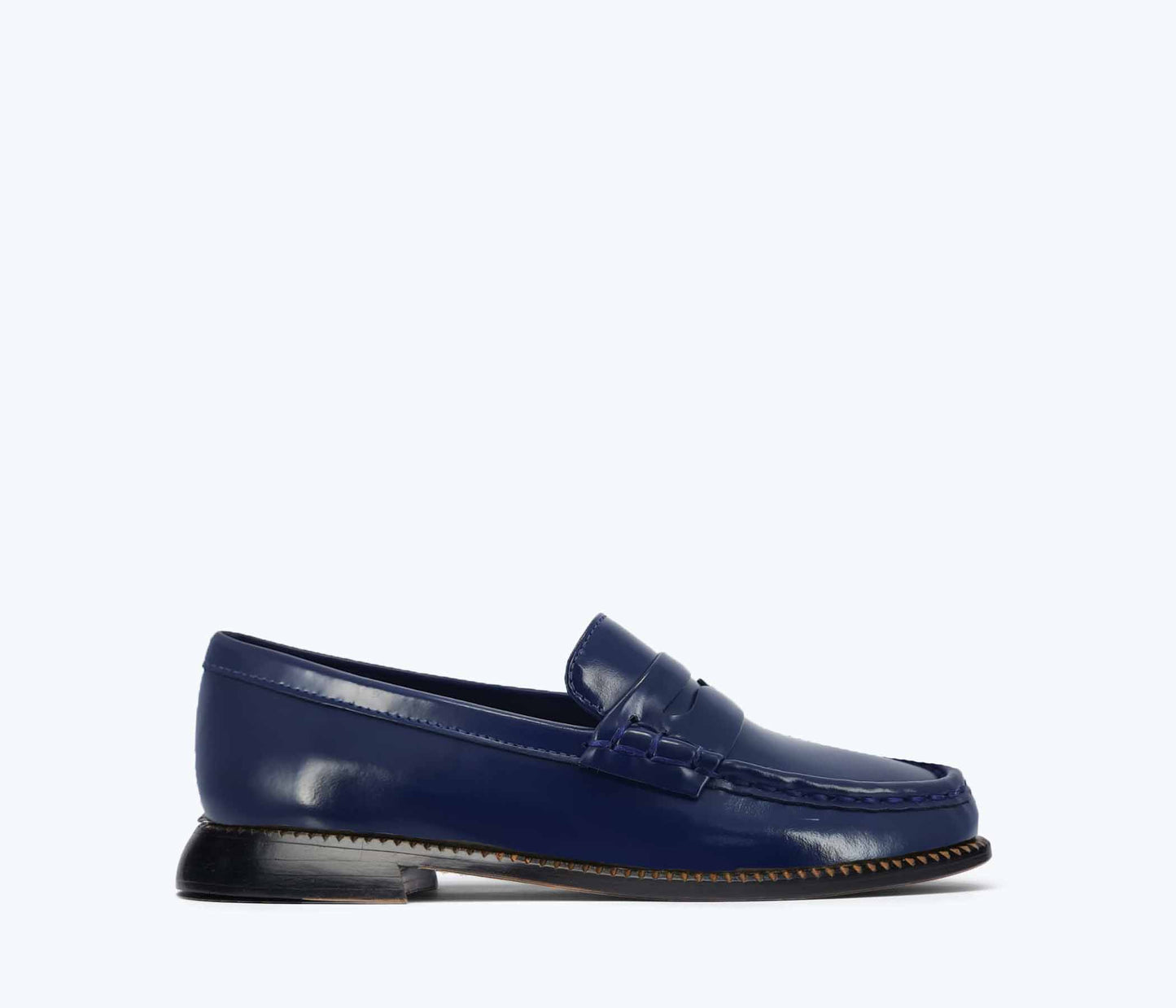 Elba Penny Loafer- Navy Spazzolato