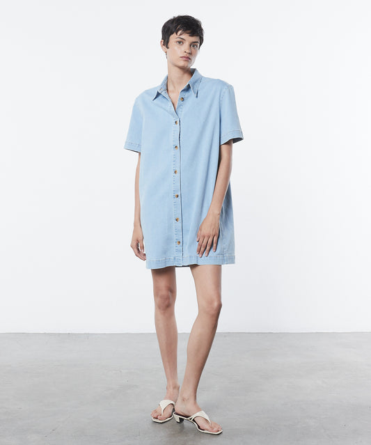 Soft Denim Shirt Dress