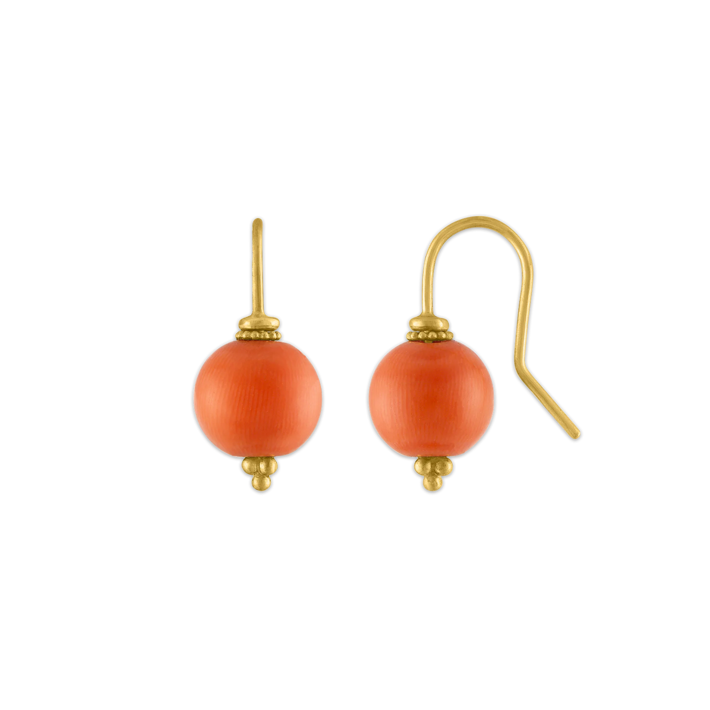 Antique Coral Baby Linea Earring