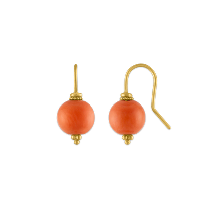 Antique Coral Baby Linea Earring