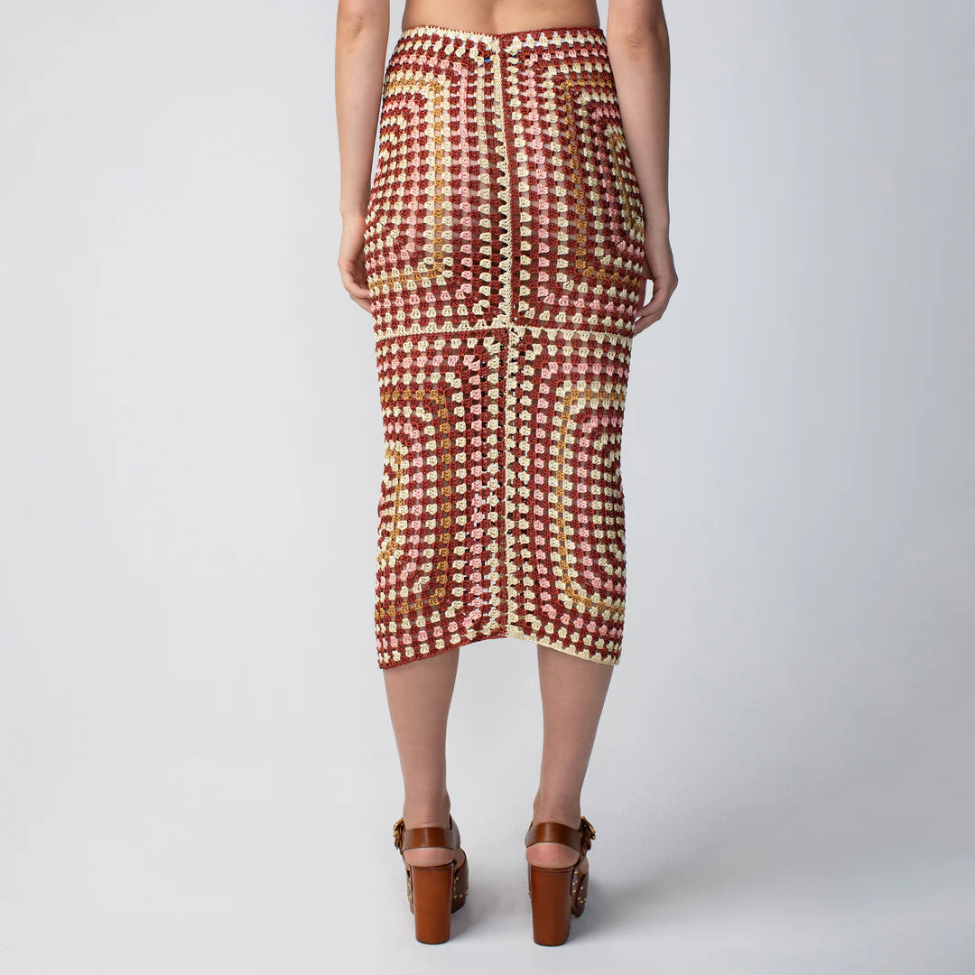 Granny Square Midi Skirt