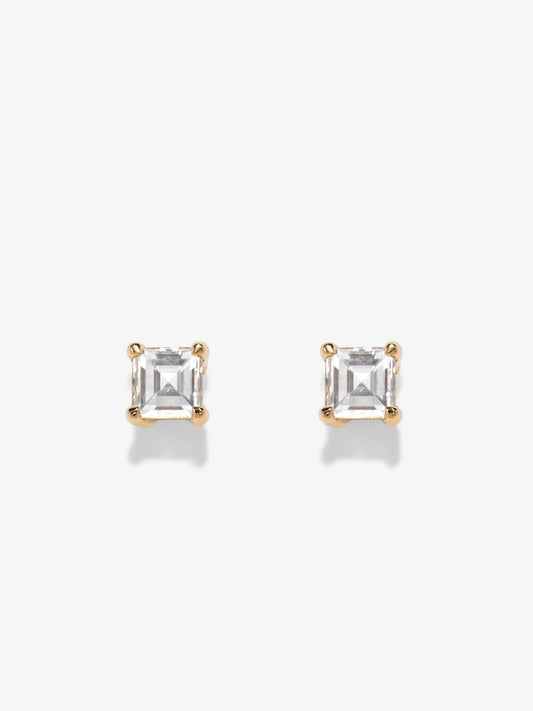 Allure Large Diamond Carre Studs