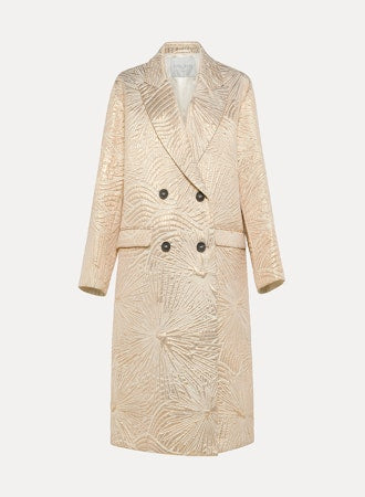 "Golden Sunrise" Jacquard Coat