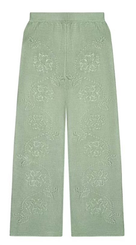 Vine Floral Pants Sage