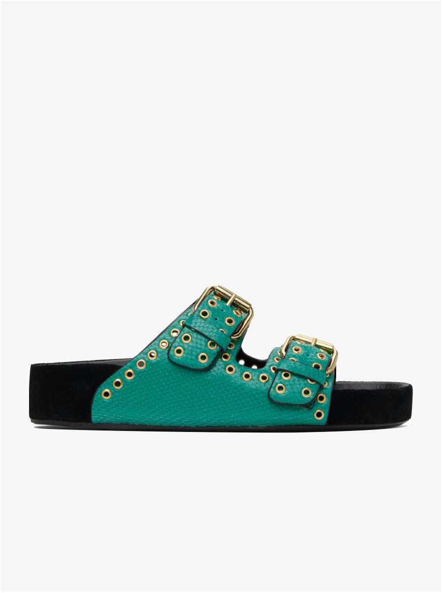 Lennyo Sandal in Emerald