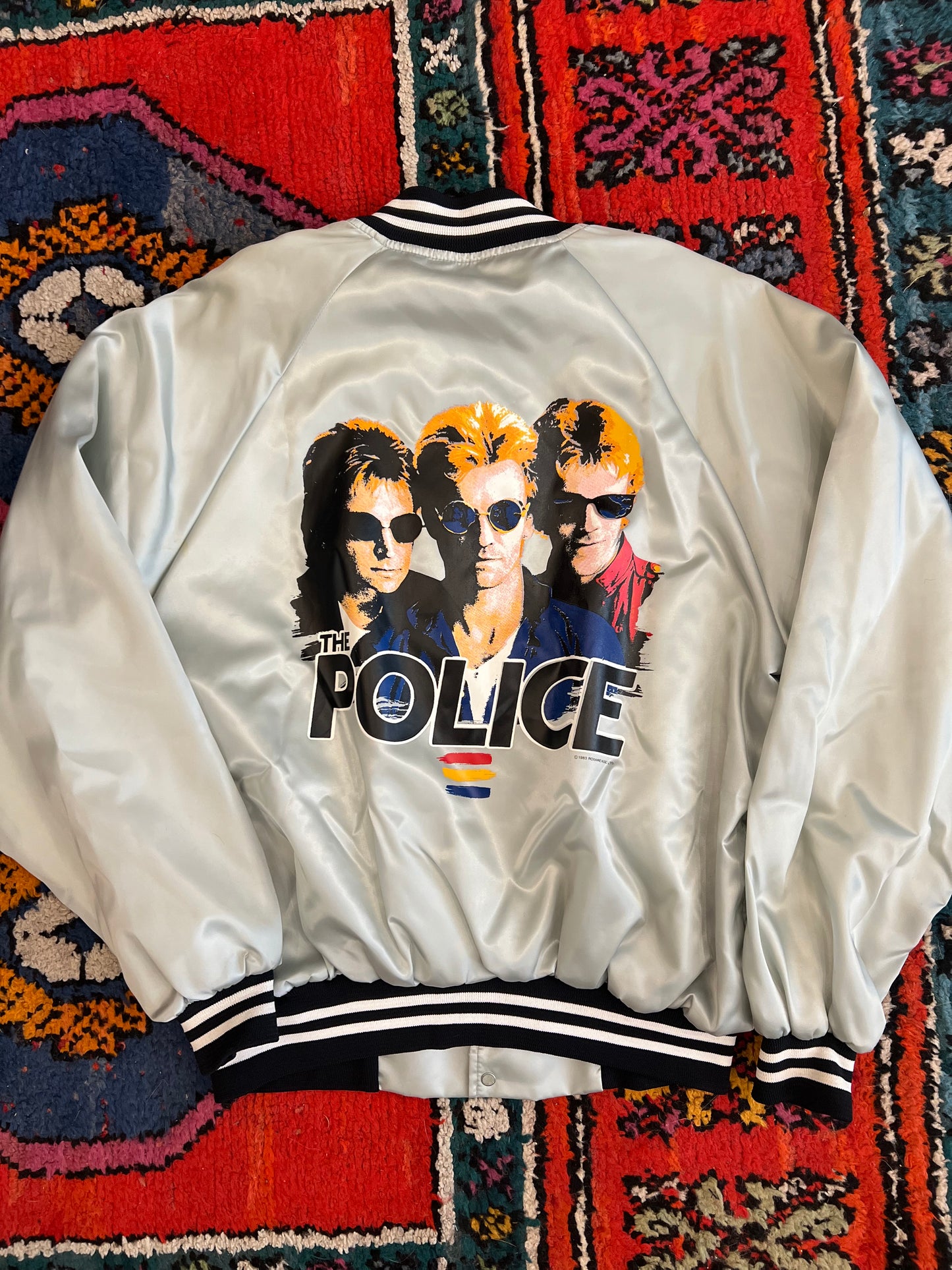 1983 Police Bomber Jacket Sf Tour Size Xl