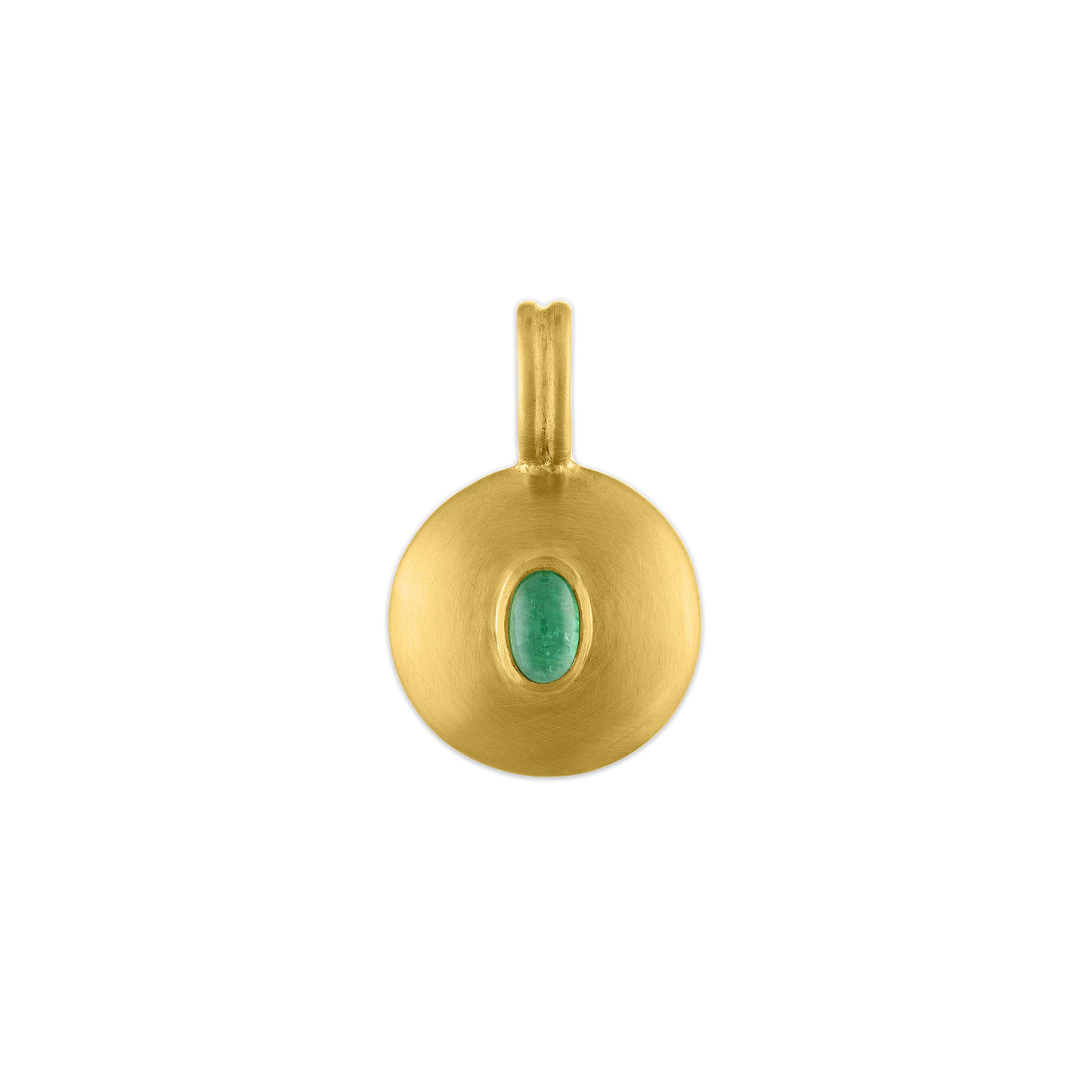 Small Emerald Bulla Pendant