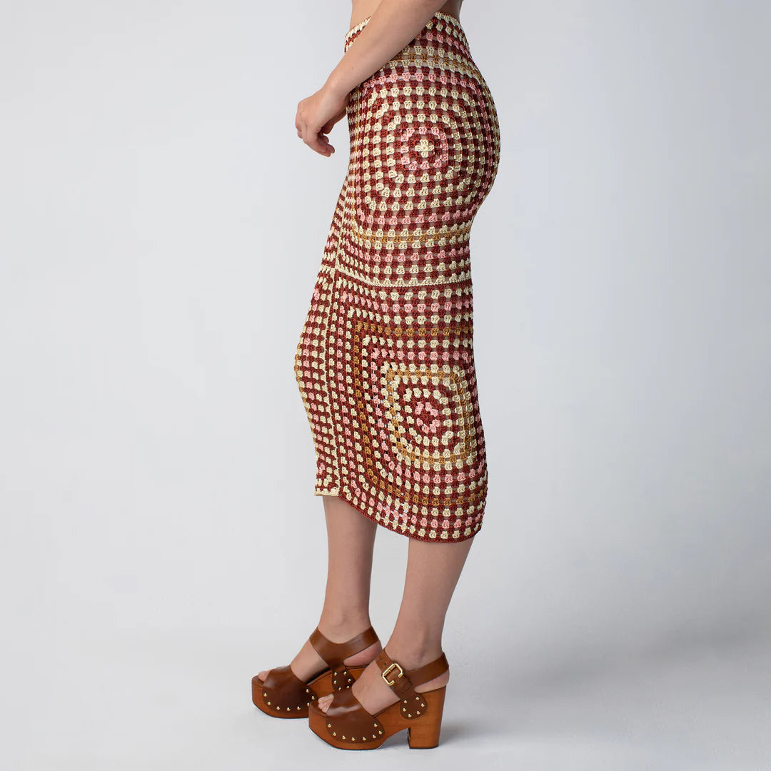 Granny Square Midi Skirt