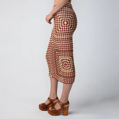 Granny Square Midi Skirt