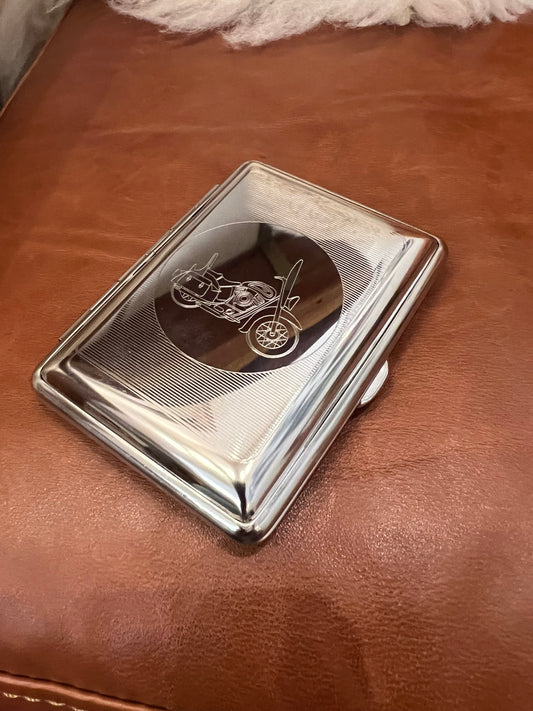 Vintage Card Case Motorcycle