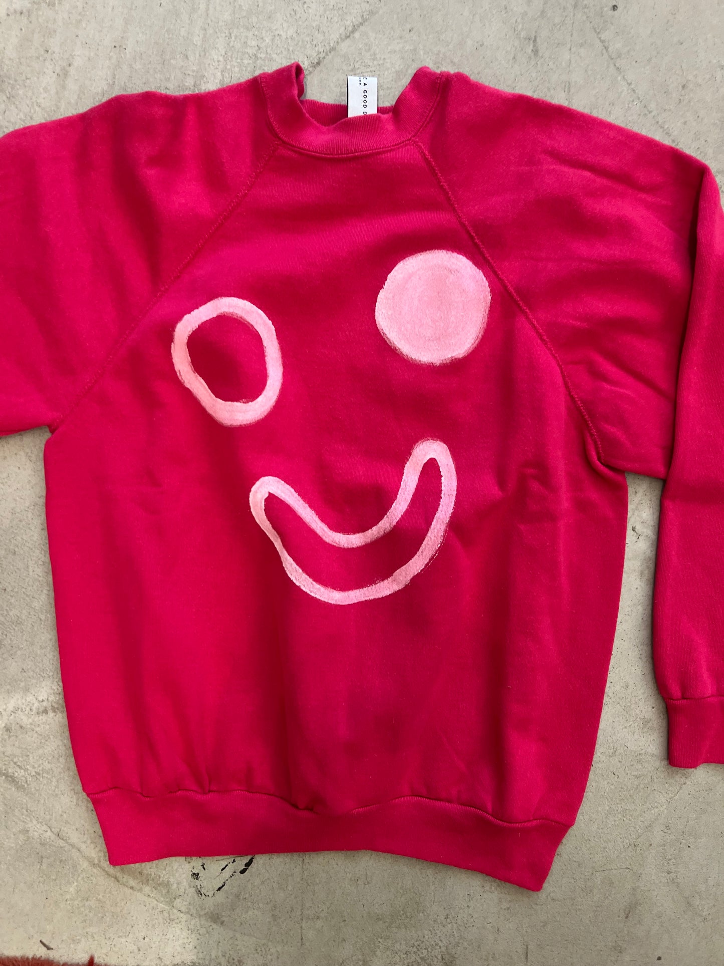 Smile Sweatshirt Pink