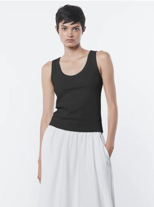 Supima Rib Scoop Tank