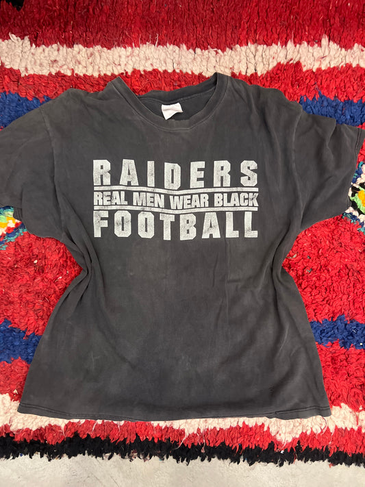 Raiders Real Men Wear Black Tee