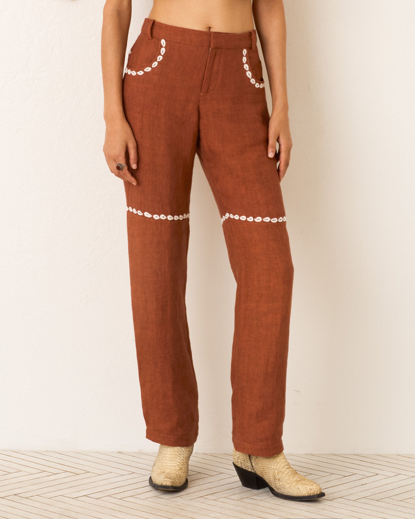 Ezra Redwood Cowrie Pant