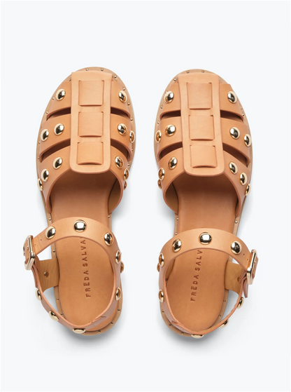 Sera Fisherman Sandal in Natural Vegetable Calf