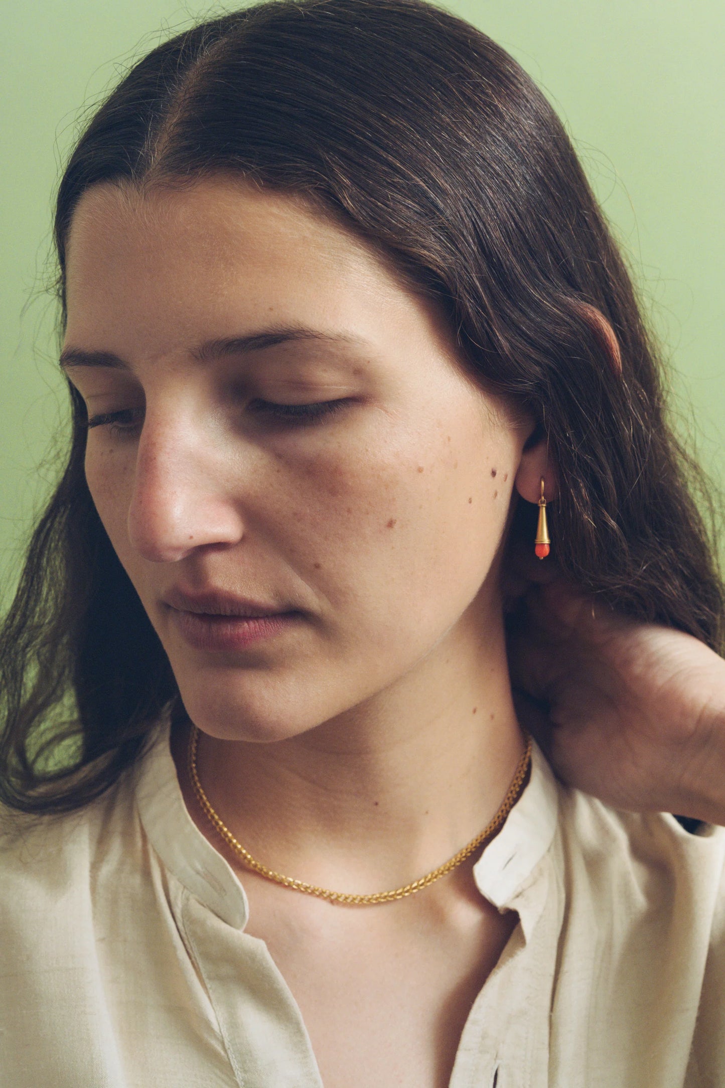 Coral Beecher Earring