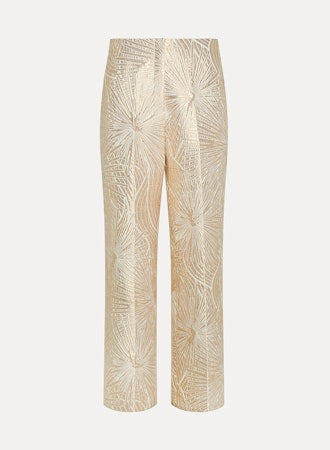 "Golden Sunrise" Jacquard Pants