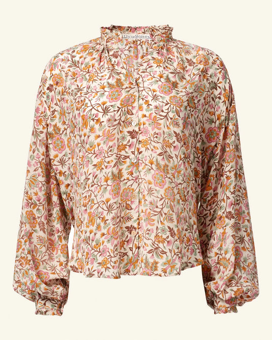 Poet Garden Party Silk Blouse