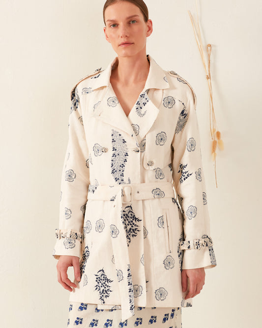 Jackson Porcelain Linen Jacket