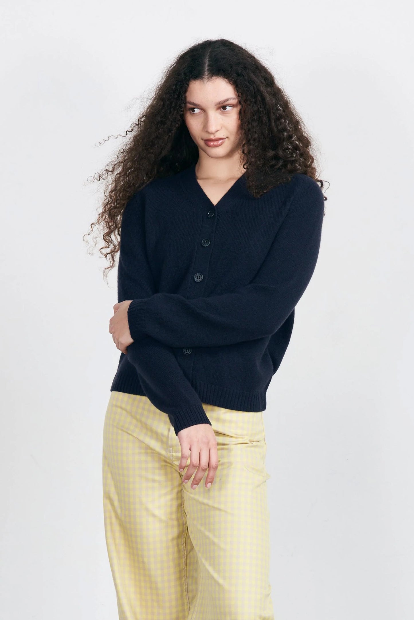 Saddle Cardigan - Navy