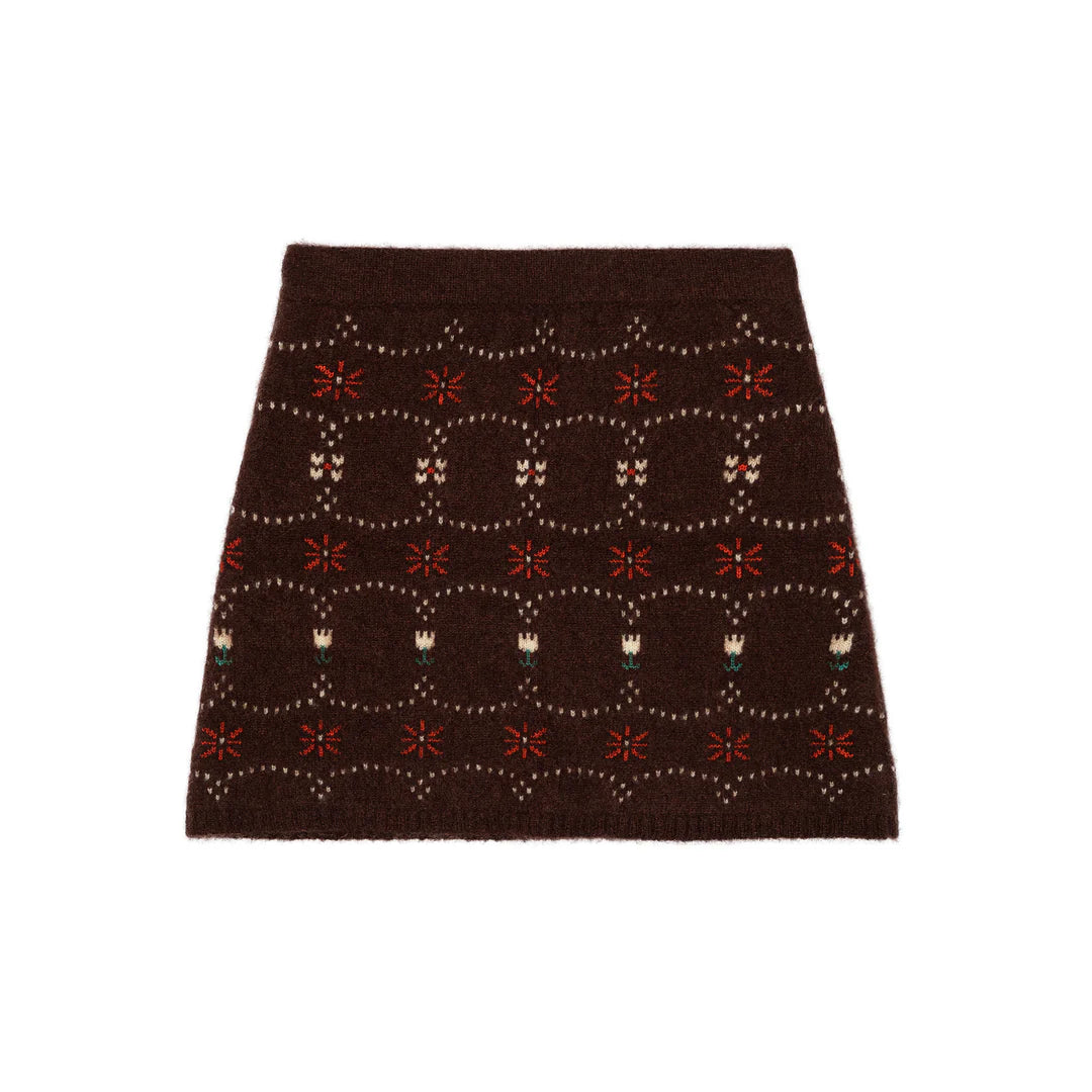 Cashmere Fair Isle Skirt