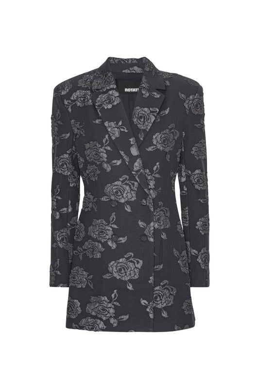 3D Flower Blazer Dress