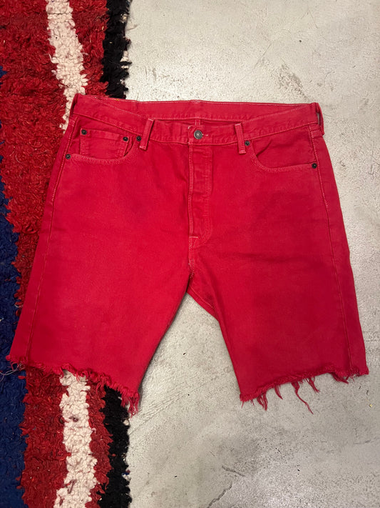 Vintage Red Levi’s Cut Off Shorts