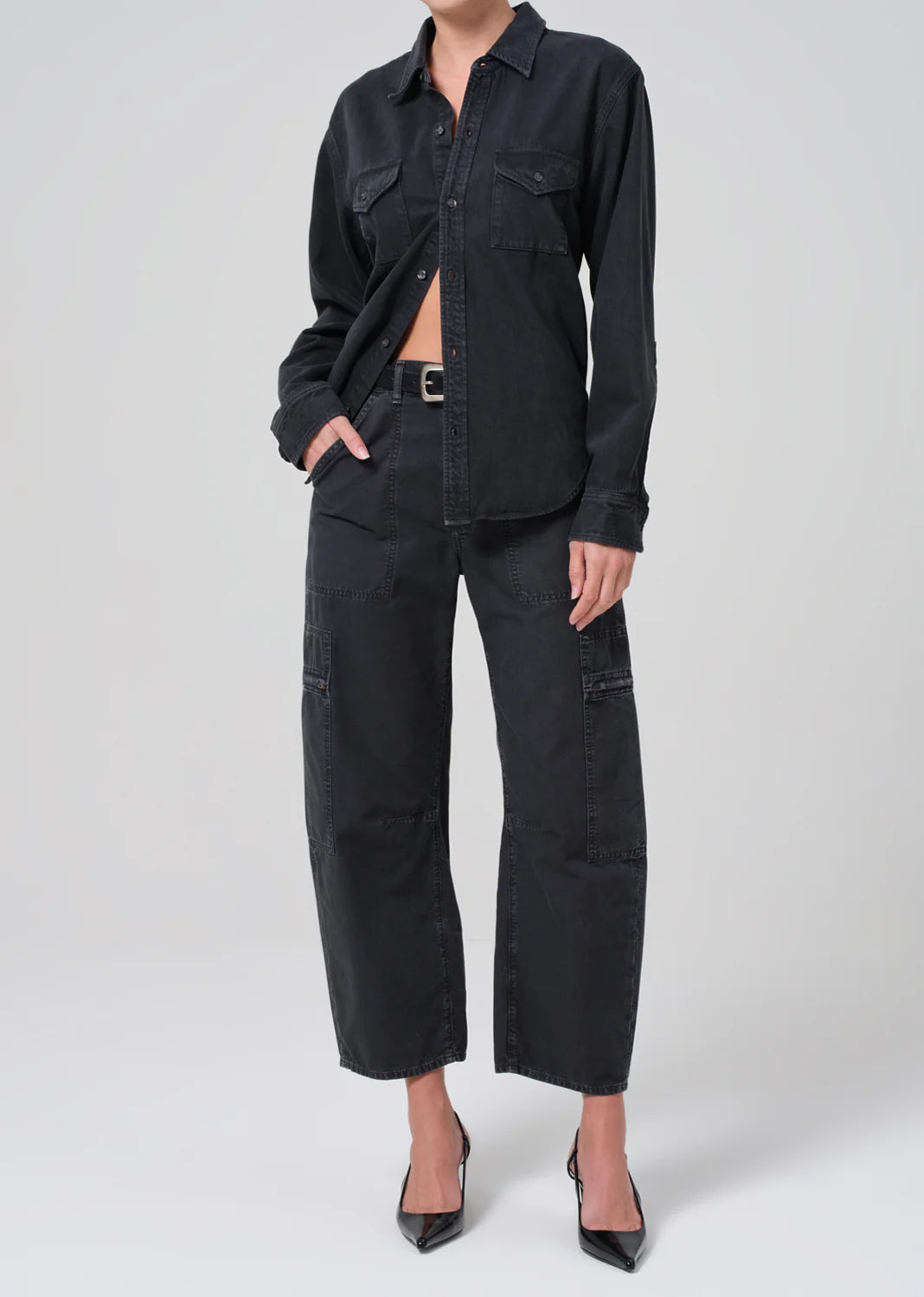 Marcelle Low Slung - Washed Black