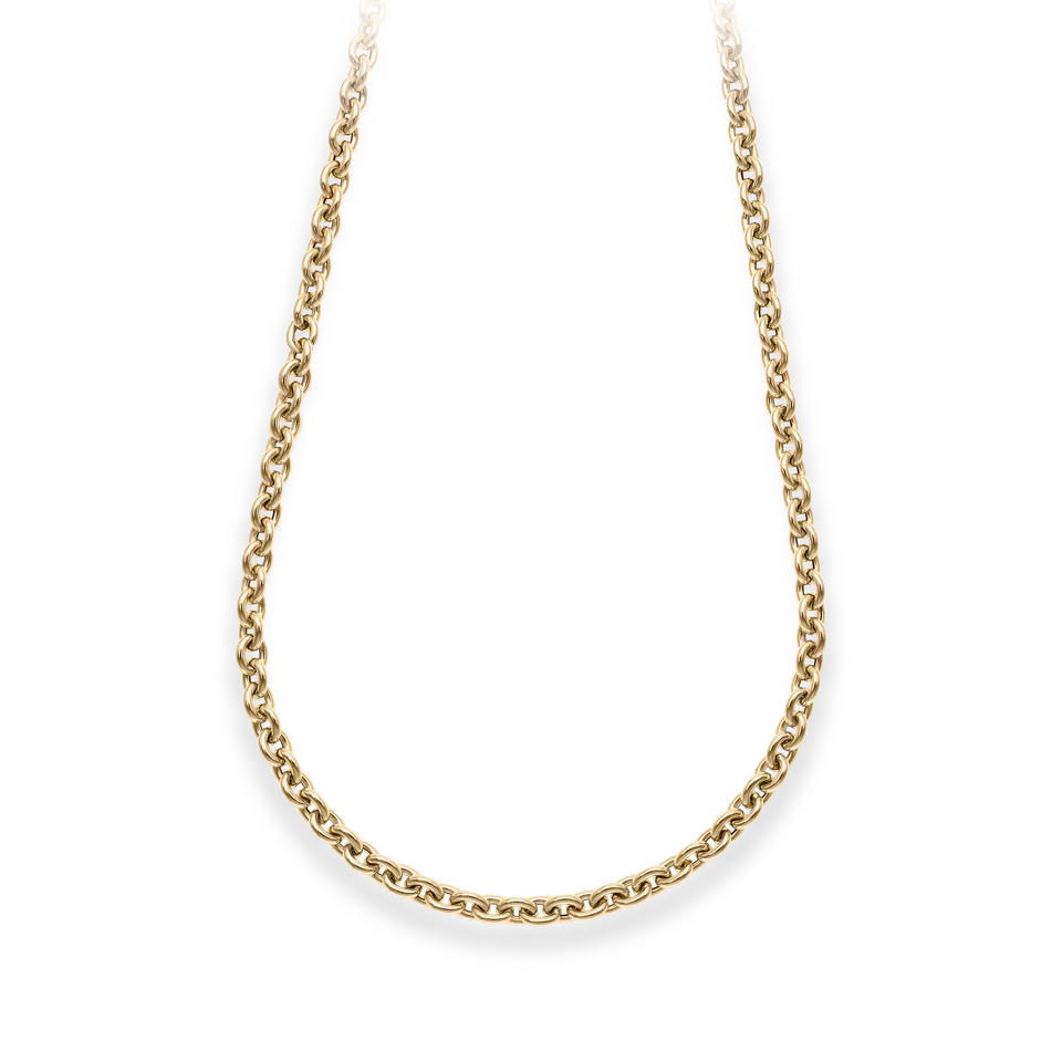 Lee Yellow Gold Long Chain Necklace 70cm