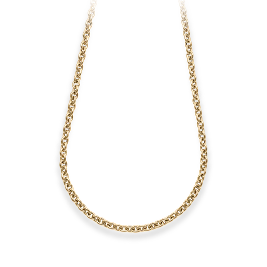 Lee Yellow Gold Long Chain Necklace 70cm