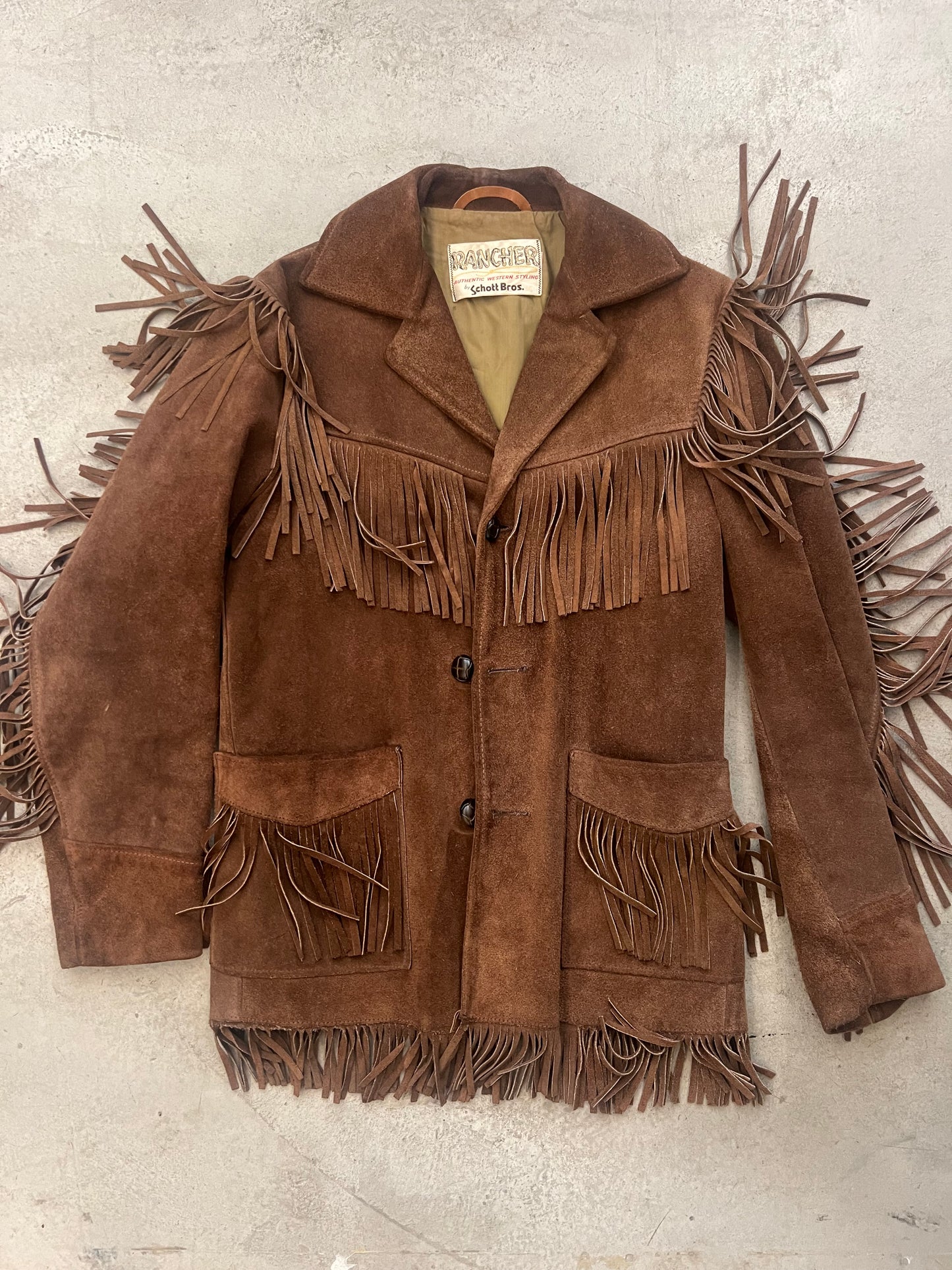 Vintage Suede Fringe Jacket