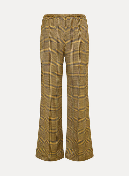 Prince of Wales Flared Pants