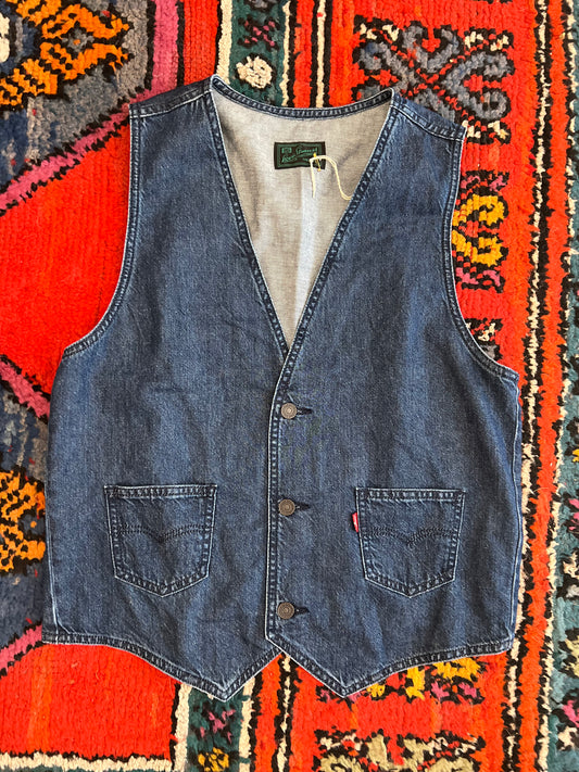 Levis Tailoring Denim Vest Size M