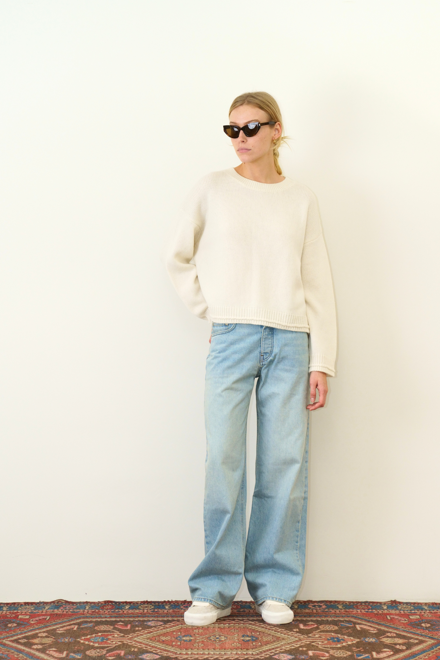 Alston Boyfriend Crew Neck Sweater