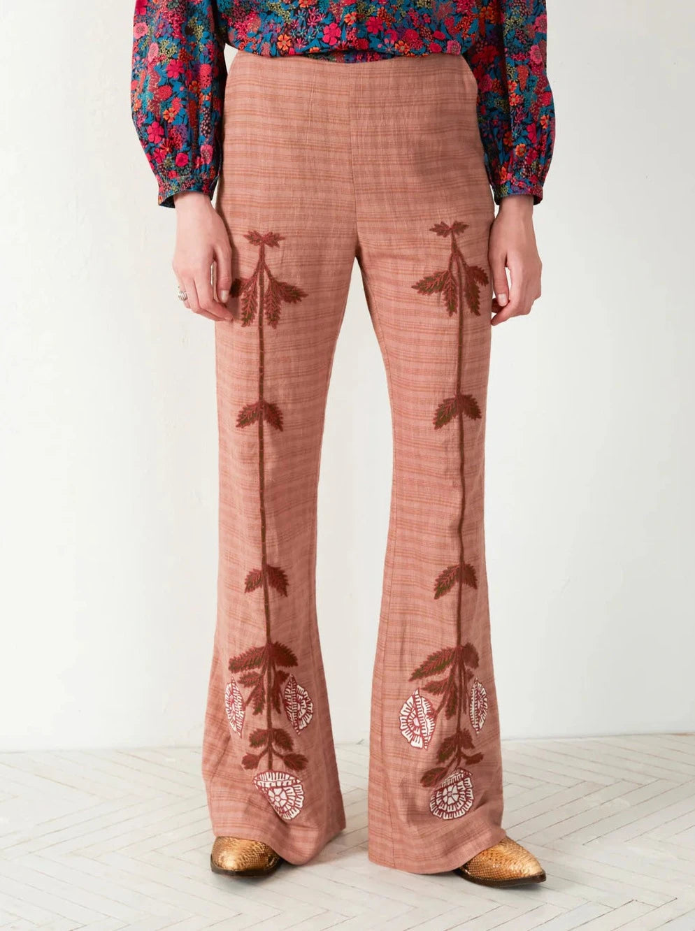 Charlie Jute Embroidered Pant