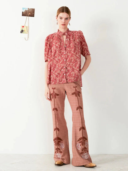 Charlie Jute Embroidered Pant