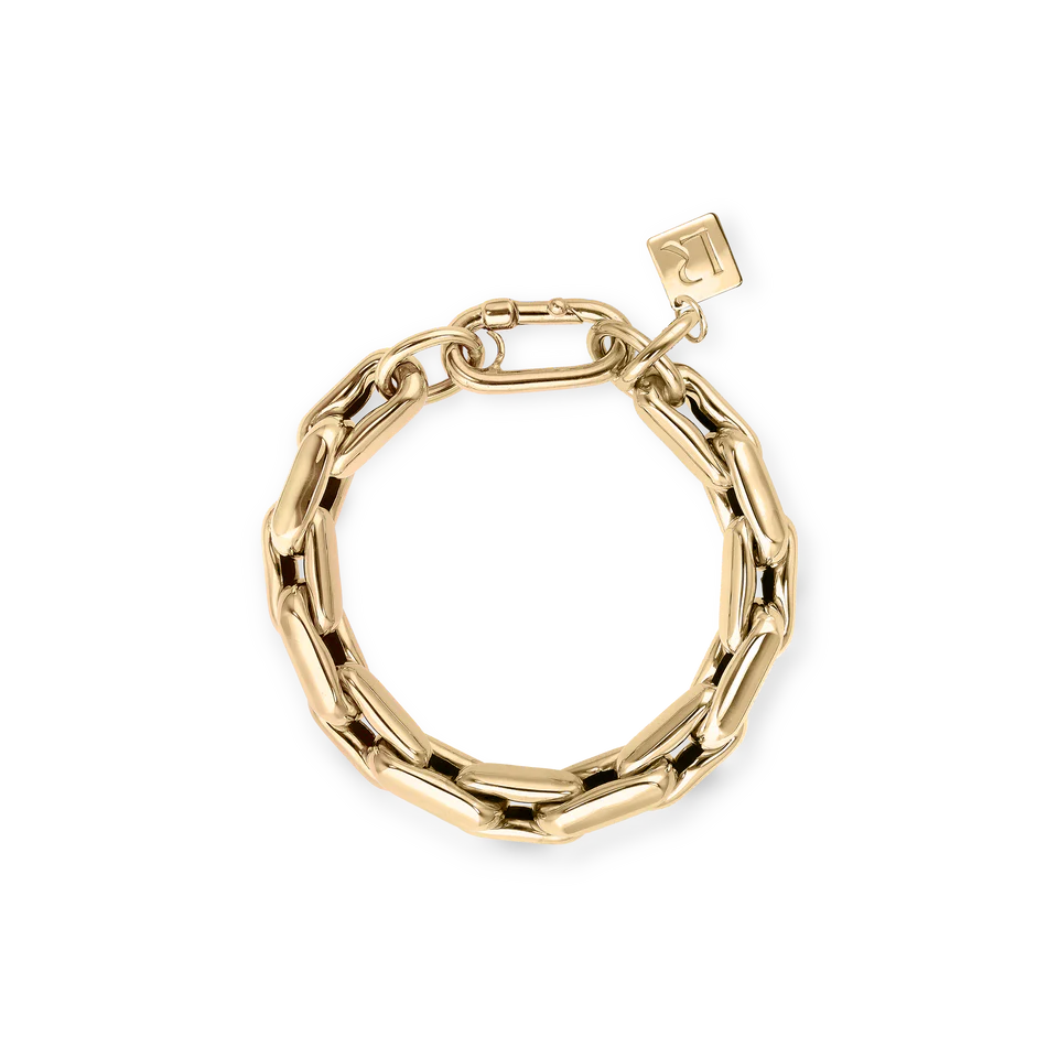 Lauren Yellow Gold Small Links Bracelet