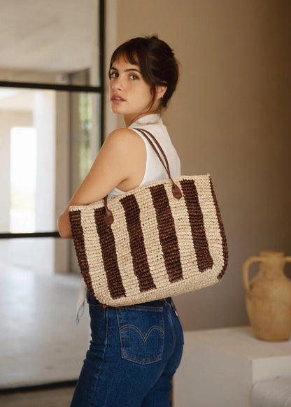 Franci Bag - Brown Stripe