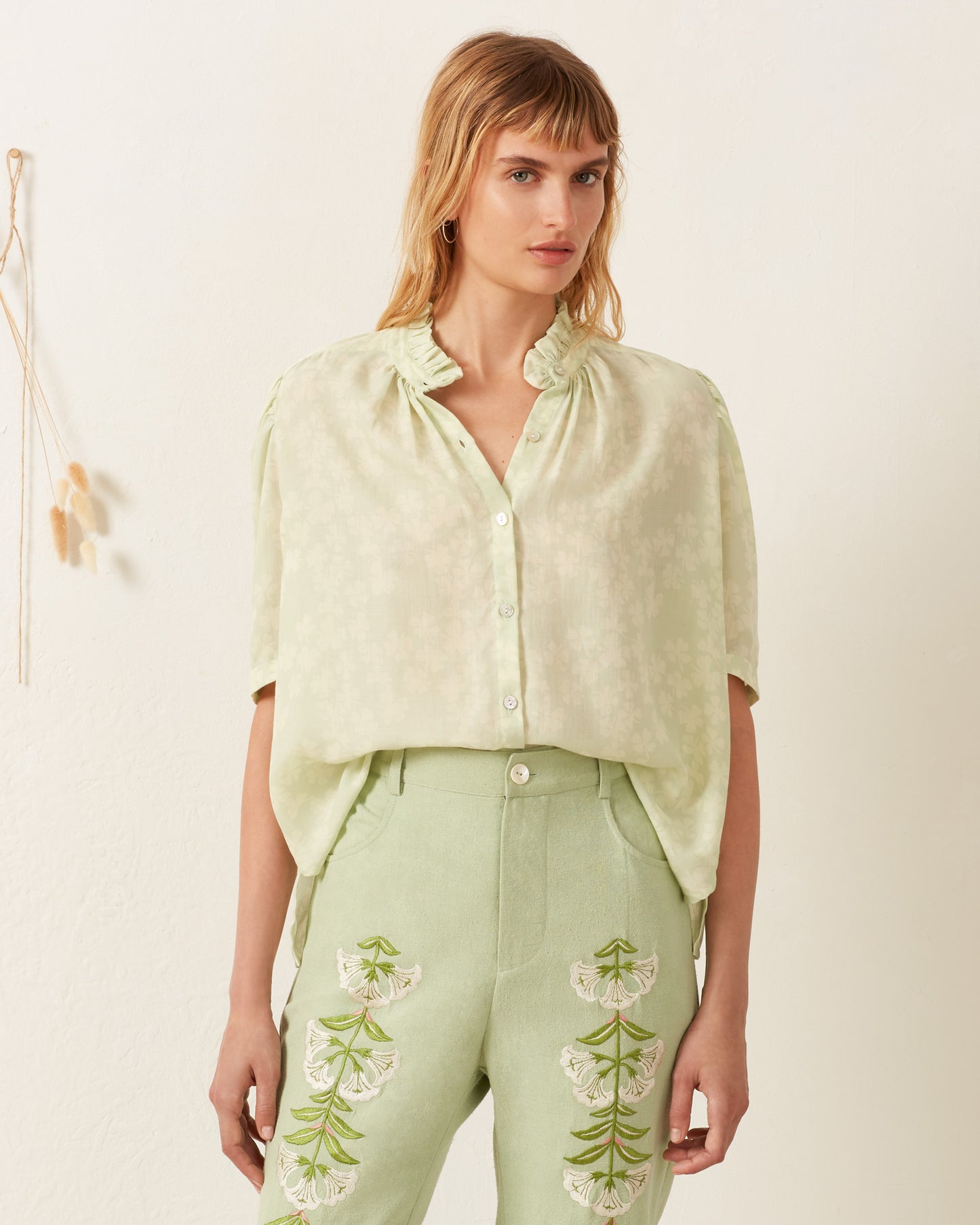 Winn Celadon Clover Shirt