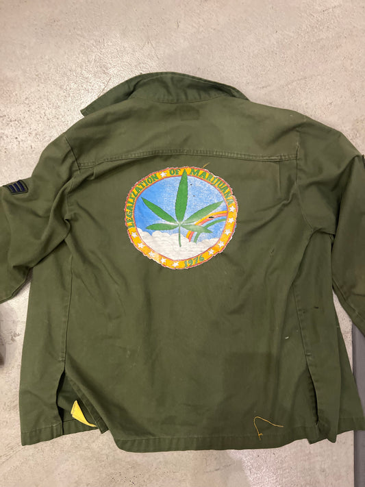 Vintage Legalize It Army Jacket