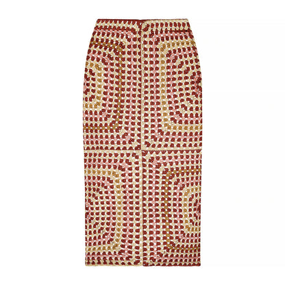 Granny Square Midi Skirt