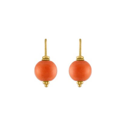 Antique Coral Baby Linea Earring