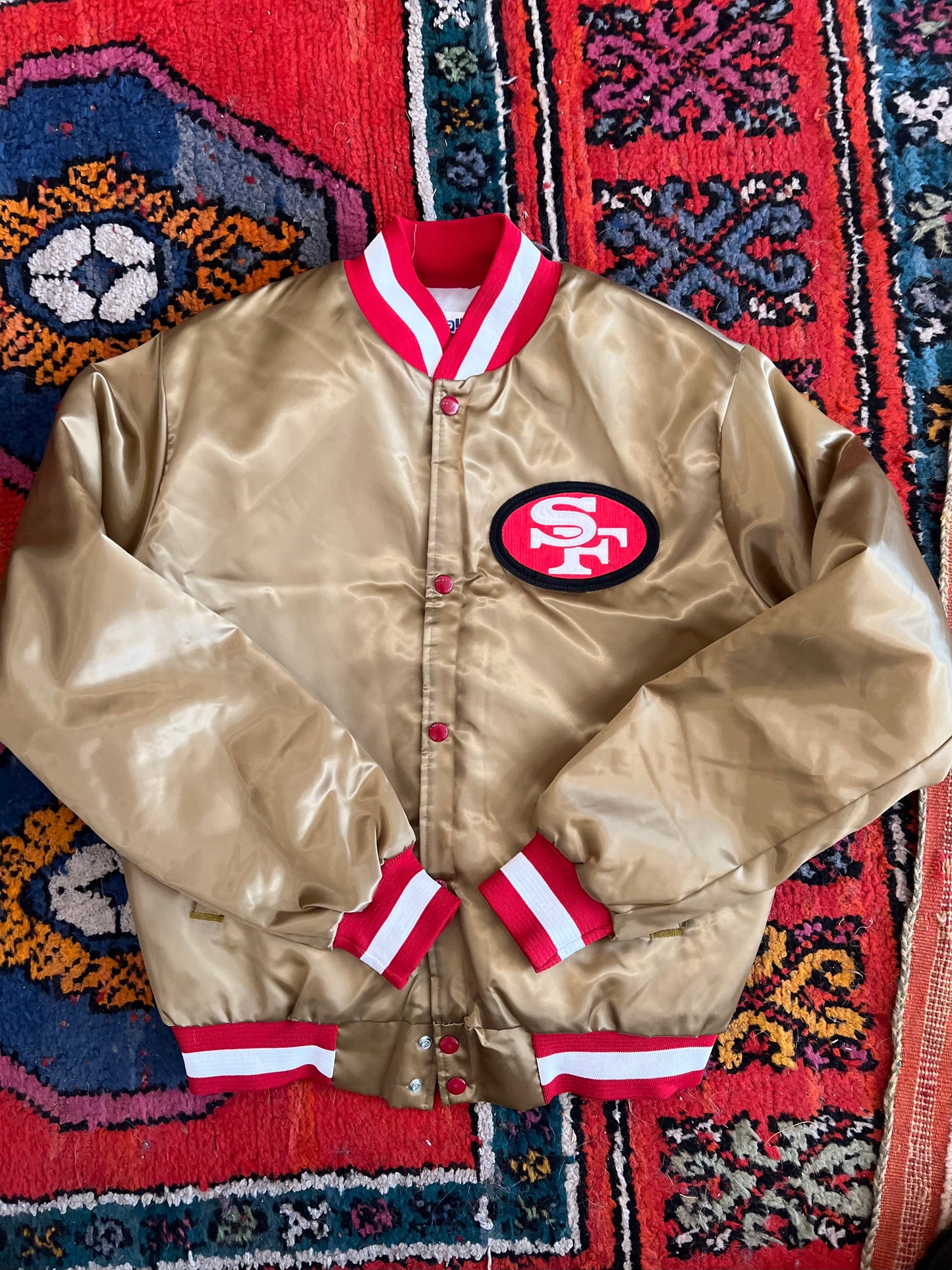 1980S 49Ers Satin Jacket M/L