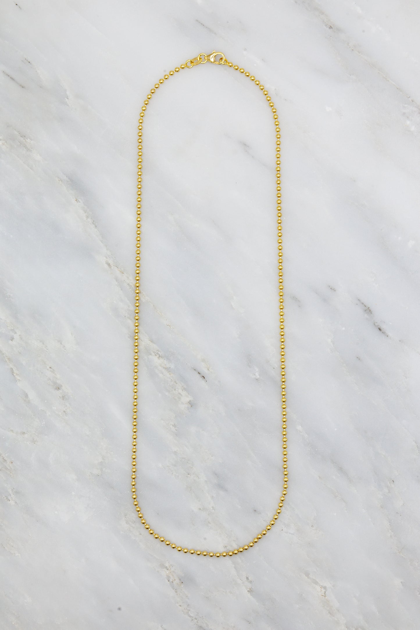 Sorellina 18k yellow gold ball chain necklace